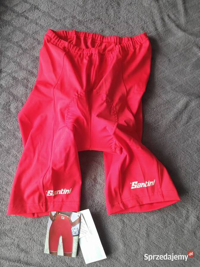 Nowe męskie spodenki rowerowe SANTINI rozmiar XL Kaski i odzież Wąsosz