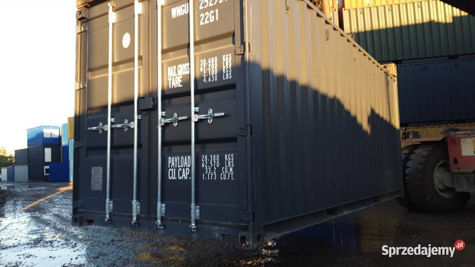 Kontener 20DVDC OW RAL7016 uszkodzona kostka sprzedam