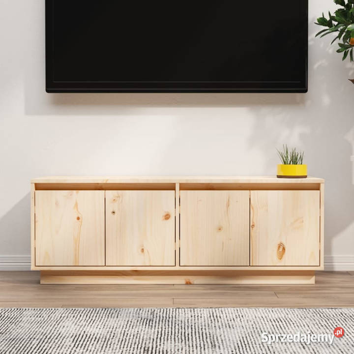 Szafka pod telewizor 110x34x40 lite drewno mazowieckie