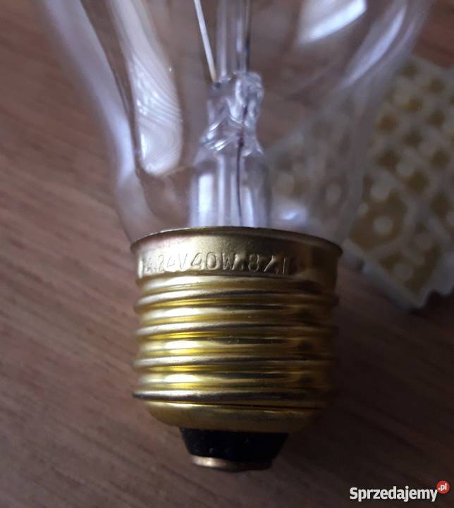 Żarówka niskonapięciowa 24V 40W gwint E27duży Łowicz
