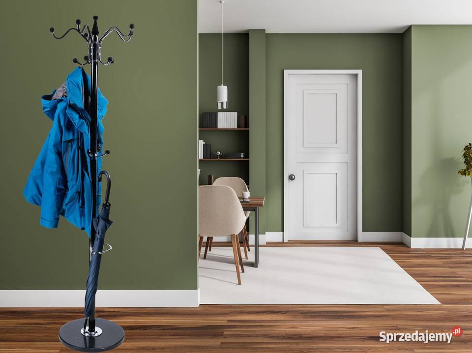 Nowoczesny podłogowy stojący obrotowy wieszak na wielkopolskie Poznań