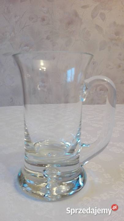 Kufel szklany stare szkło Krosno PRL Białystok sprzedam