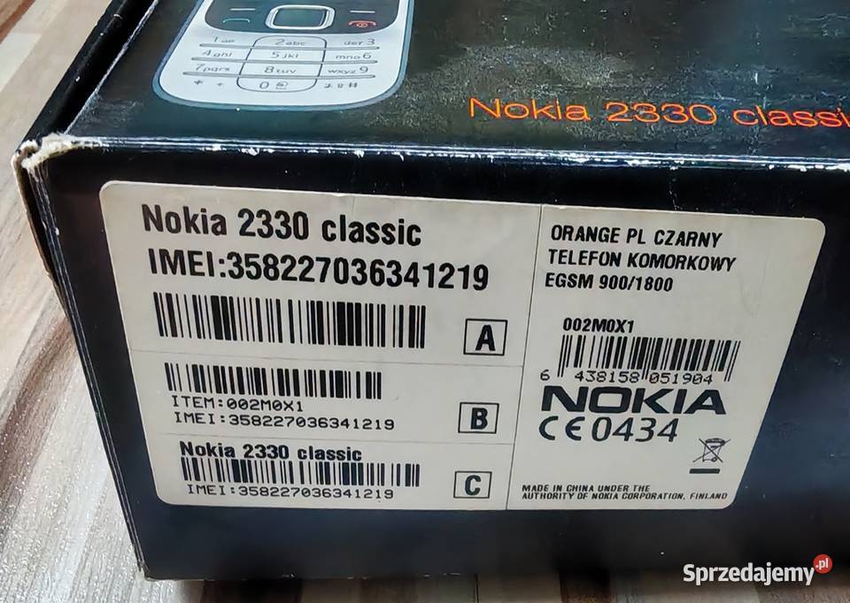 Nokia 2330 classic kompletny zestaw z pudełkiem mazowieckie Góra Kalwaria