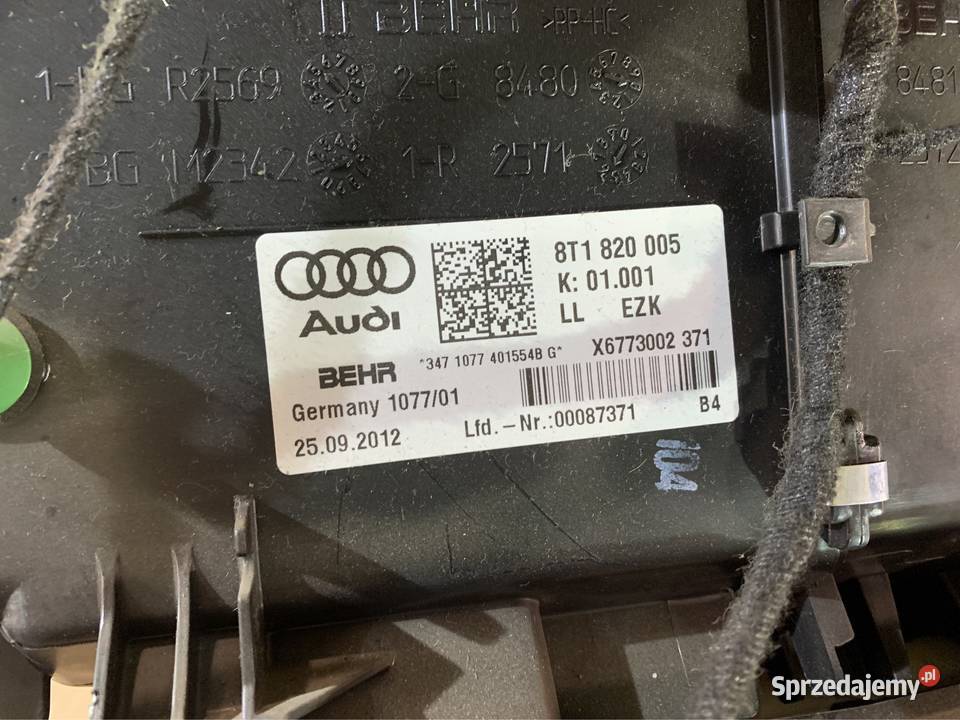 8T1820005 nagrzewnica audi a5 8t lift a4 b8 q5 Szczecin