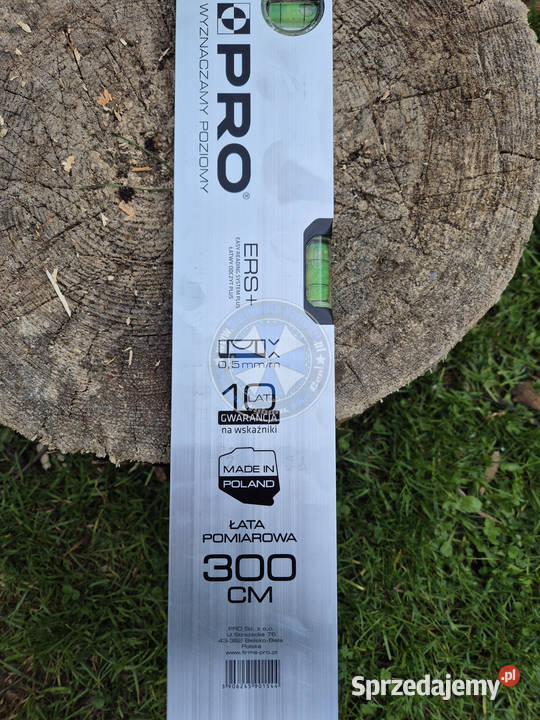 Łata murarska libella Pro 3m z uchwytami łata Poziomice kujawsko-pomorskie