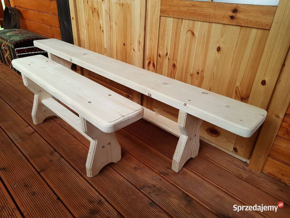 Ławka drewniana ogrodowa świerkowa Miechów sprzedam