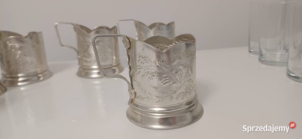 Koszyczki na szklanki PRL 2 Warszawa