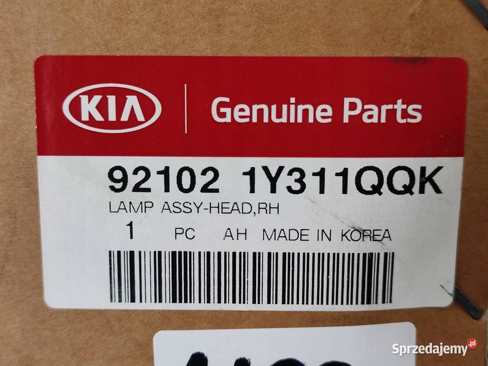 LAMPA PRAWY PRZÓD KIA PICANTO 20112017 sprzedam