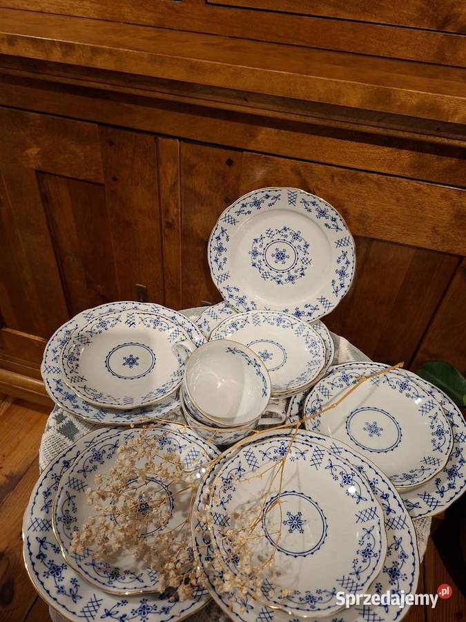 Zestaw porcelany wzór słomkowy Jaktorów-Kolonia