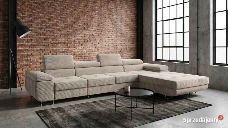 Narożnik z funkcją spania Madryt lewy 352x203 Katowice