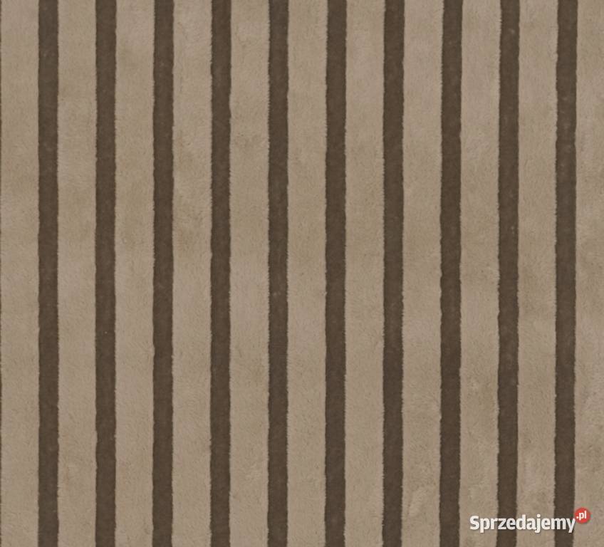 Tkanina pasy fiolet róż materiał welur Pozostałe