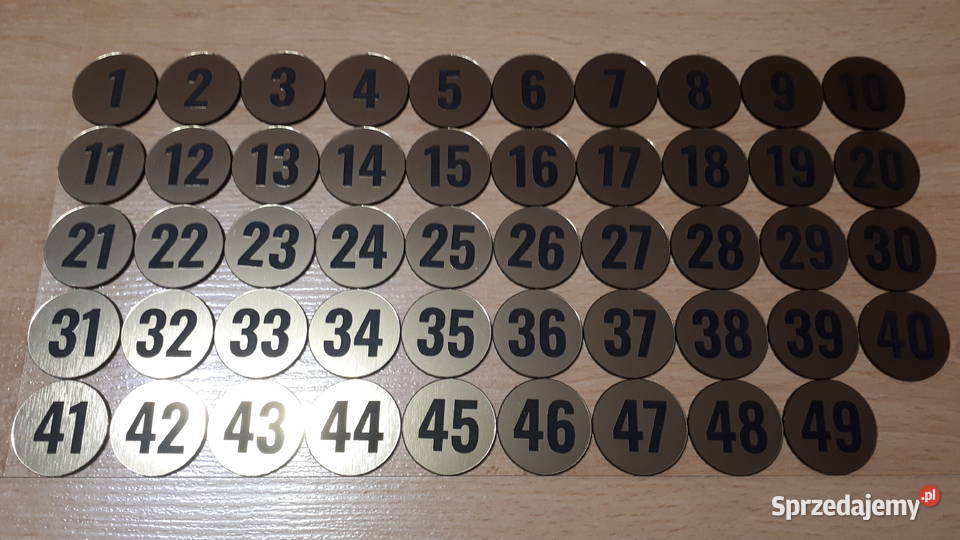 Tabliczki na drzwi tekst 149 średnica 30 mm wielokolorowy Pozostałe Rybnik