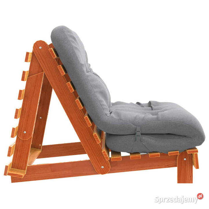 Sofa rozkładana futon z materacem woskowy brąz mazowieckie Warszawa sprzedam
