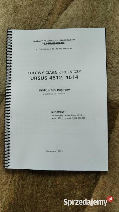Instrukcja napraw ciągnik rolniczy Ursus lubelskie Lublin