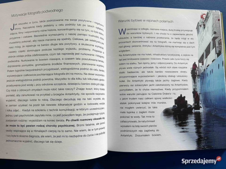 Książka Nurkowa Antarktyka Podwodne Zauroczenie Nurkowanie Bytom