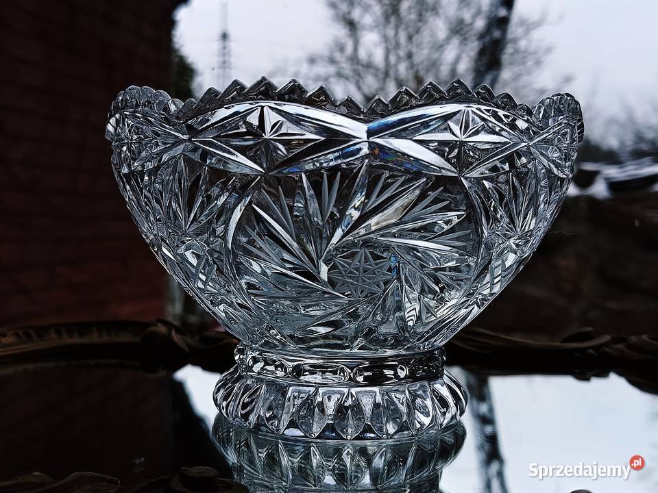 Śliczna kryształowa owocarka