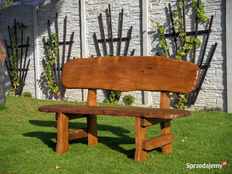 komplet mebli ogrodowych zestaw drewniane stół Chrząstowice