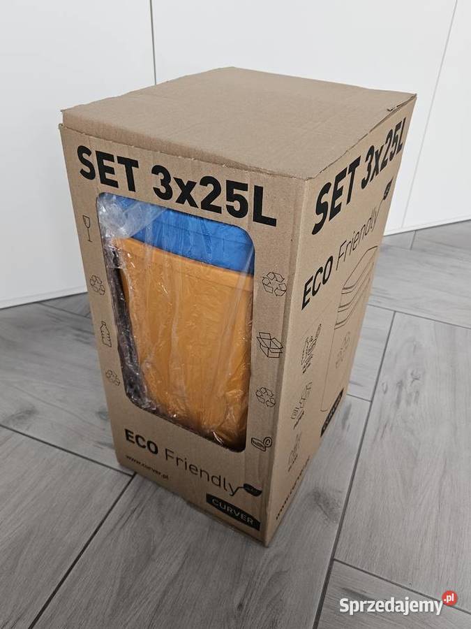 Zestaw koszy do segregacji śmieci 3 x 25L CURVER