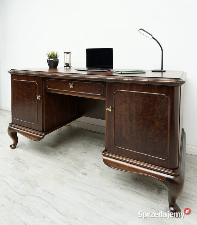 Stylowe biurko chippendale lata 40te renowacji Jerka