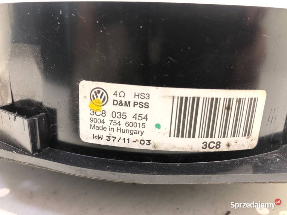 GŁOŚNIKI KOMPLET VW PASSAT B7 3C8035454 Kombi podkarpackie sprzedam