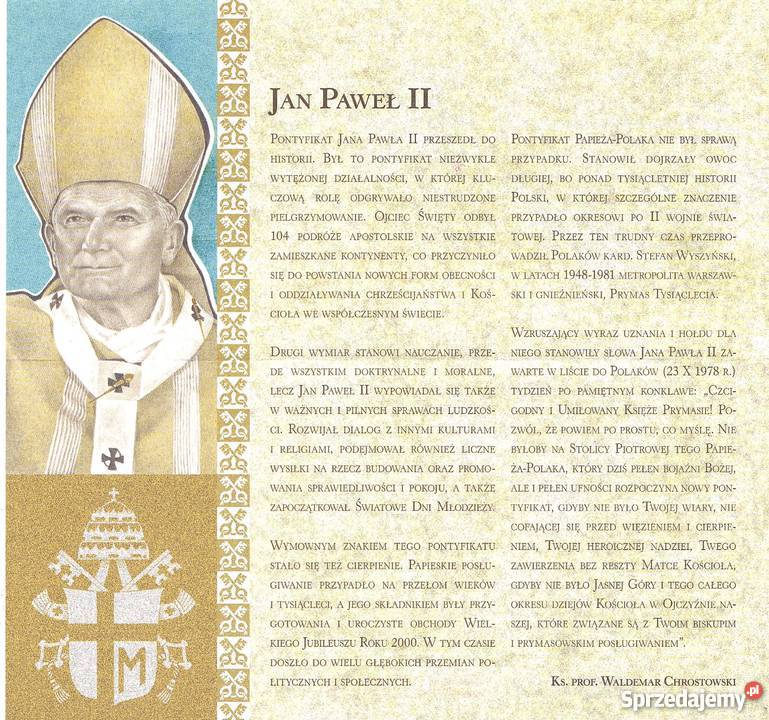 Prospekt emisyjny banknotu 50 JP II 2006 łódzkie Łódź sprzedam