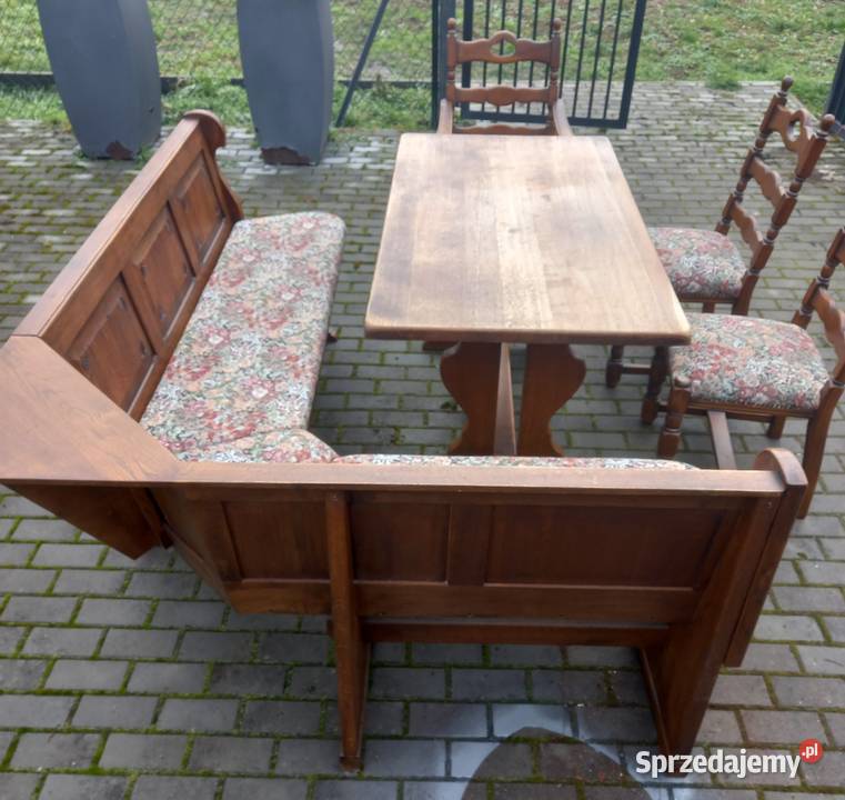 Narożnik stół 3 krzesła