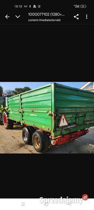 Przyczepa Warfama 10 ton sprowadzona Nowa Karczma