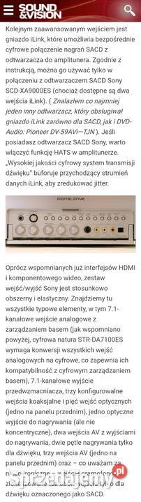 Amplituner Wzmacniacz Sony STRDA 7100ES I