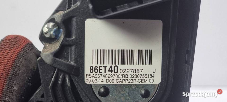 PEDAŁ CITROEN C4 PICASSO 9674829780 osobowe Lipno