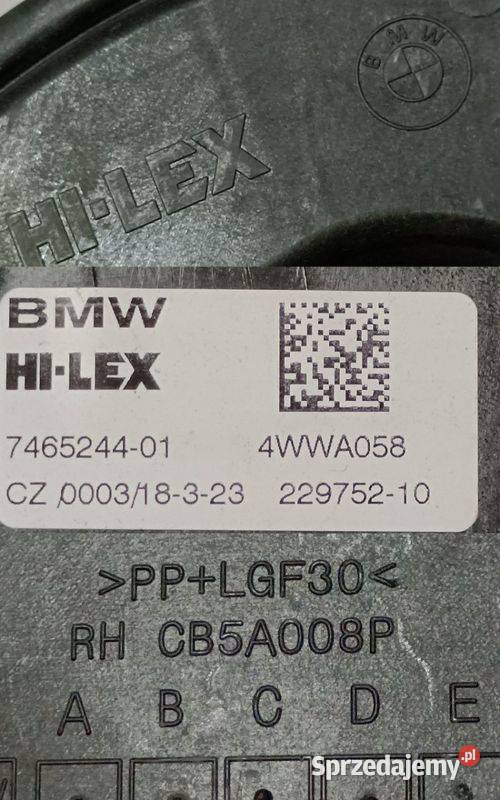 BMW 1 F40 MECHANIZM PODNOSZENIA SZYBY DRZWI wielkopolskie Pleszew