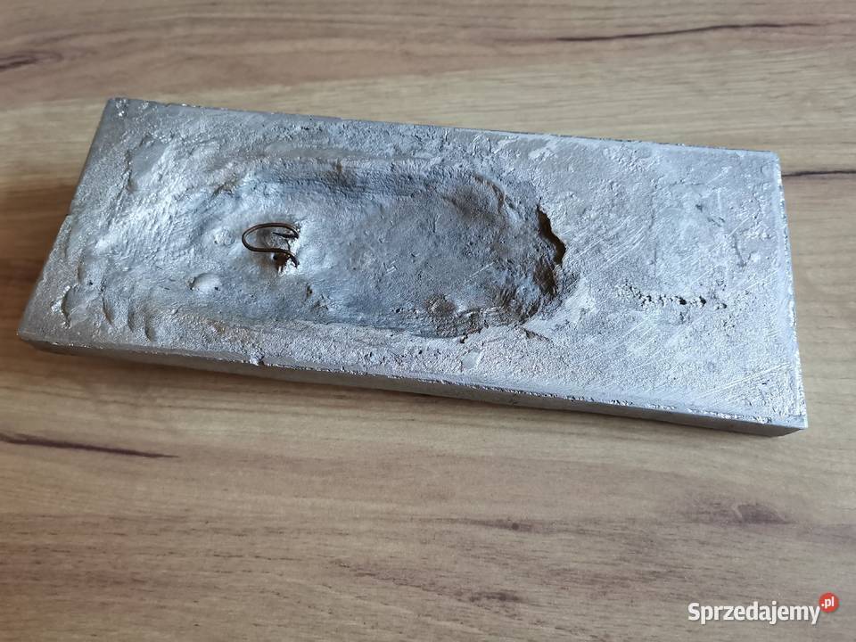 Stara płaskorzeźba metalowy relief Jezus odlew Katowice sprzedam