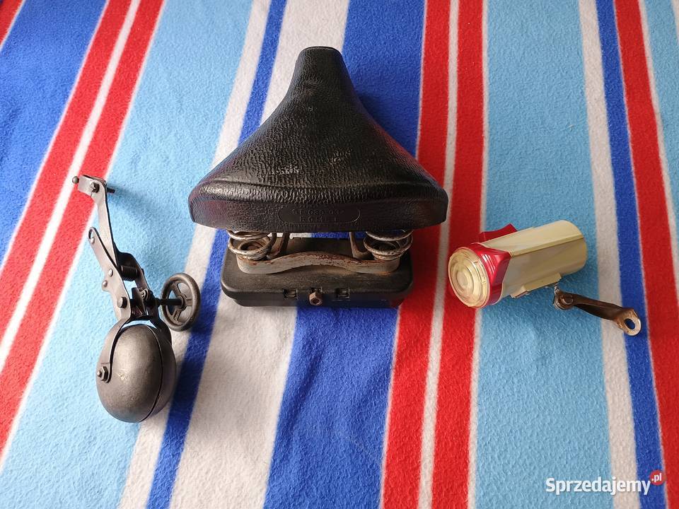 Rower zabytkowy antyk dzwonek lampki Kurzętnik