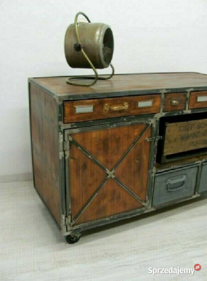 Komoda industrialnabarek szafka loftMeble loft Warszawa