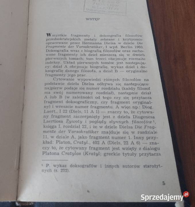 Materialiści greccy w epoce przedsokratejskiej Rok wydania 1972 Gdańsk