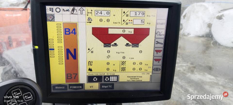 Rozsiewacz nawozów Kverneland Exacta TL Waga mazowieckie Stupsk