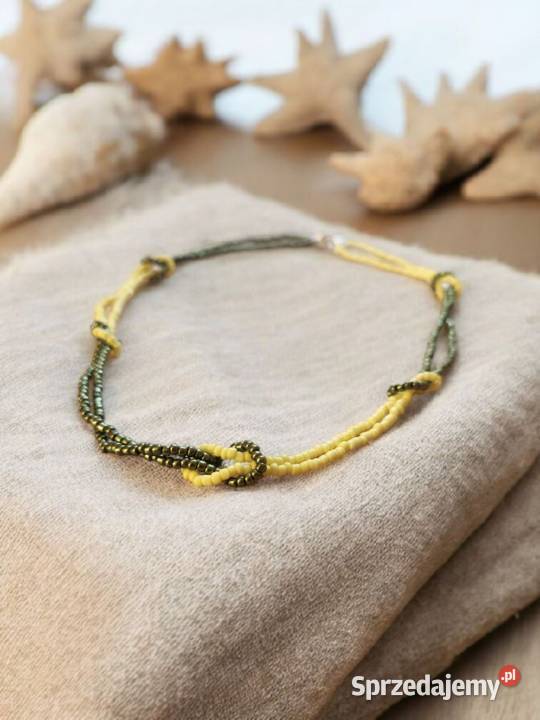Skręcany naszyjnik z koralików