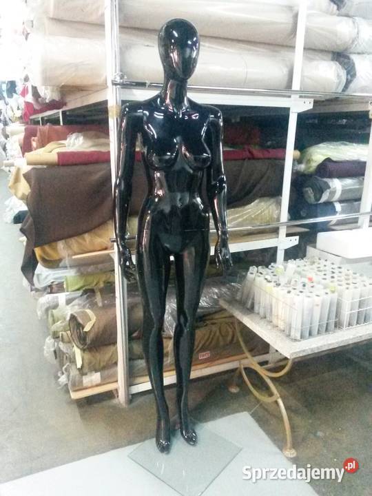 Manekin damski czarny z włókna szklanego Łódź
