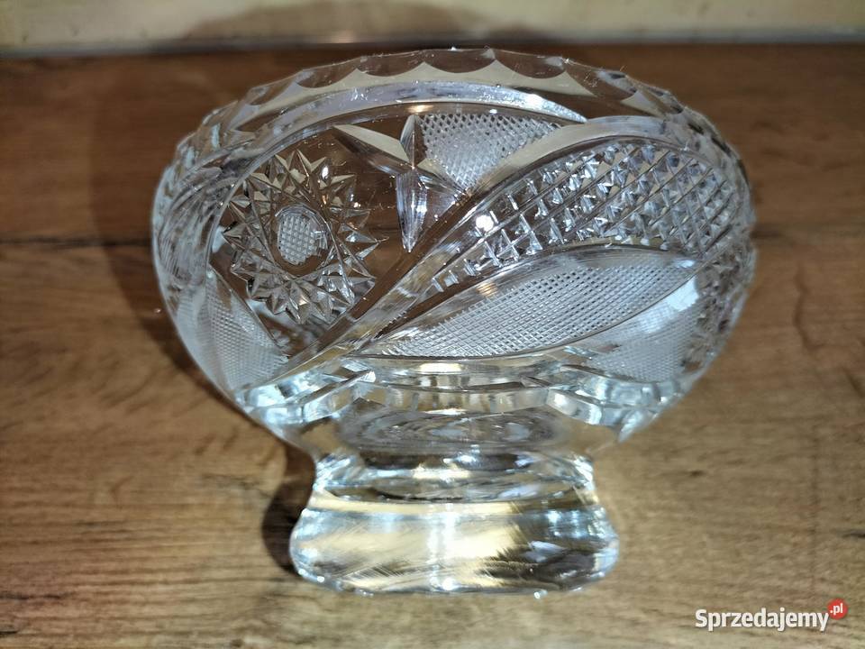 ORYGINALNA PIĘKNA ZABYTKOWA KRYSZTAŁOWA owocarka dolnośląskie Wrocław