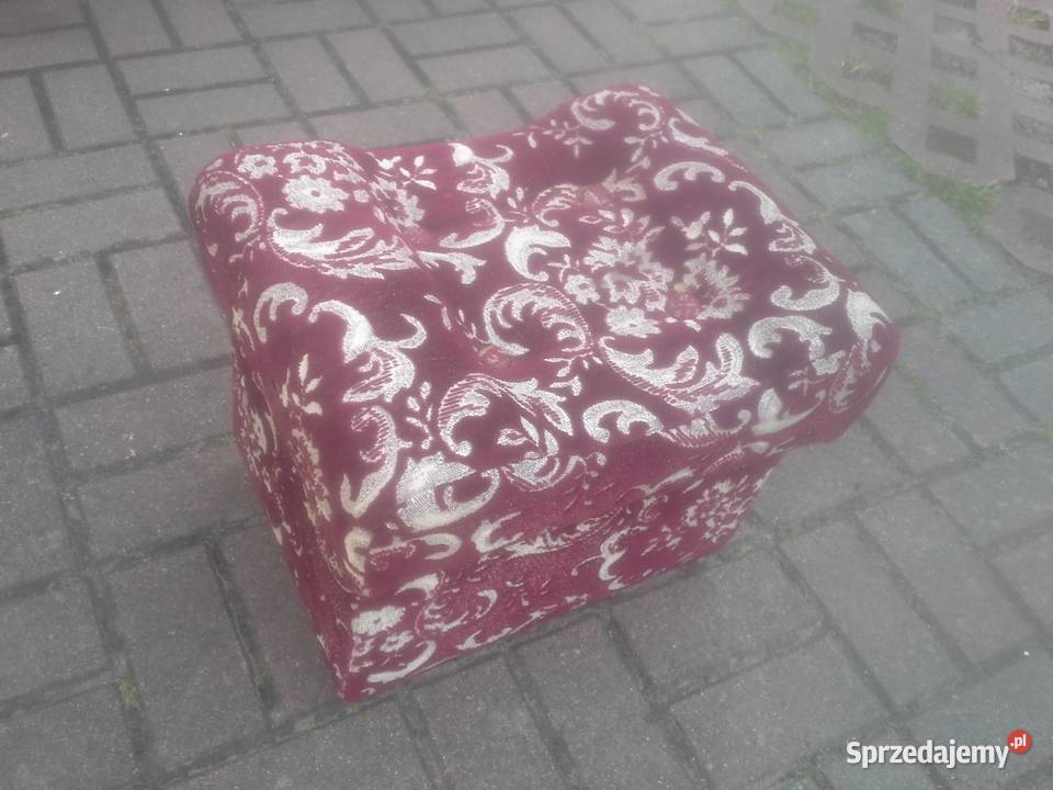 Pufa bordo z pojemnikiem ładna i praktyczna Warszawa