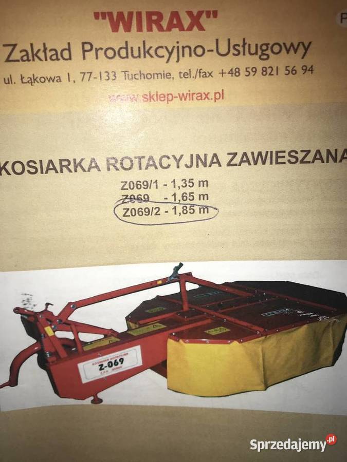 Kosiarka rotacyjna zawieszana 185m Hydro Białka