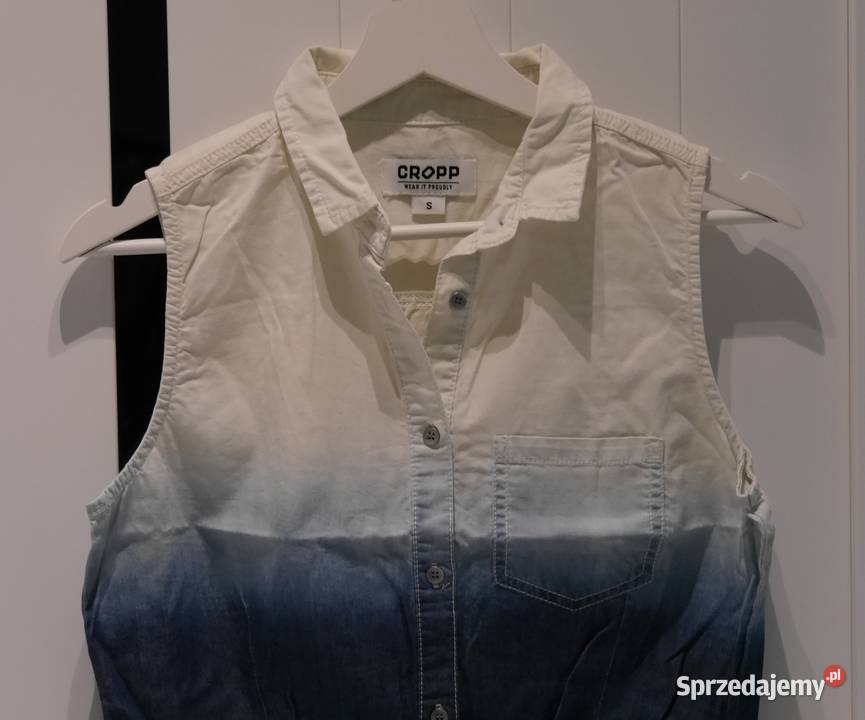 CROPP świetna cieniowana bluzka wiązanie 36 S Inny materiał Wrocław