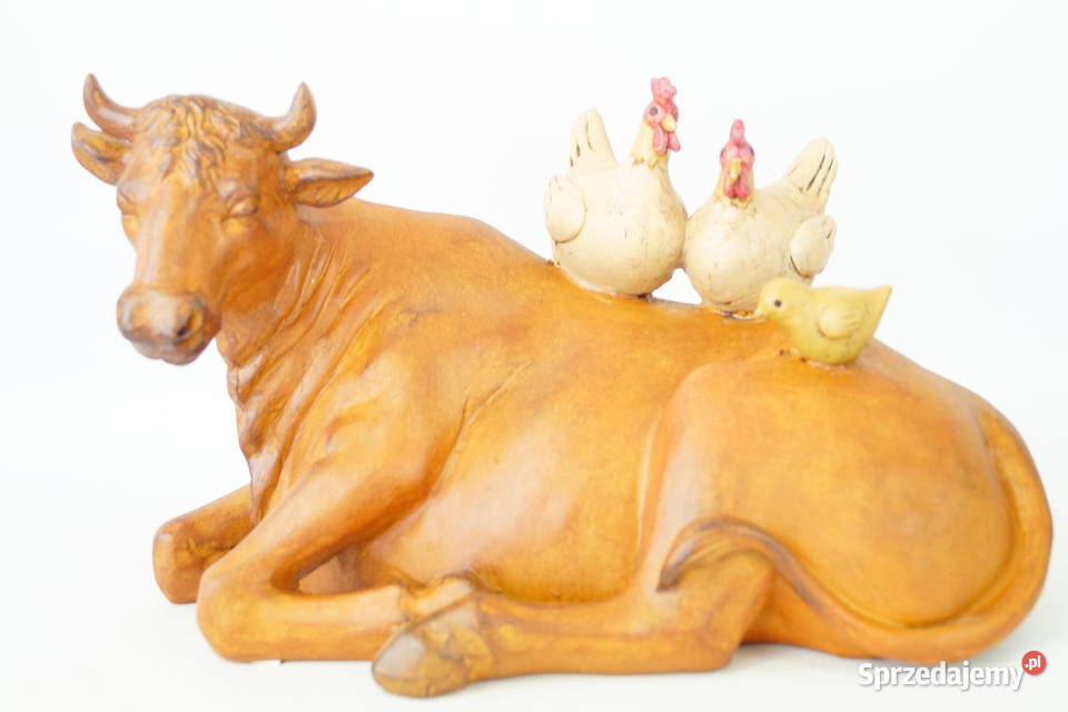 KOGUT I KURY figura dekoracyjna Farma rzeźba Gizałki