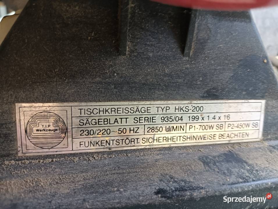 piła stołowa TIP Germany 700W 230V widia pilarka
