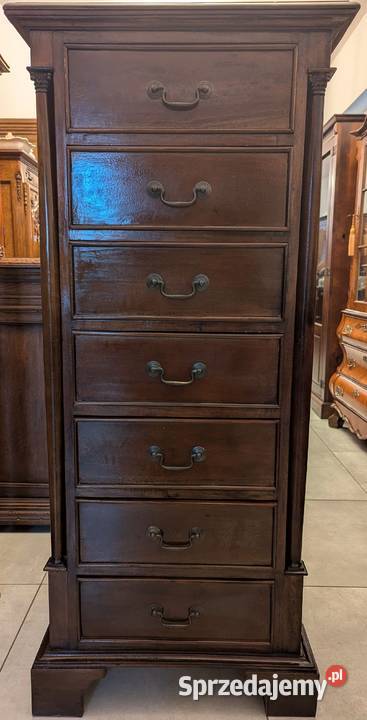 Piękna wysoka szyfonierakomoda kolonialna sklep śląskie Dąbrowa Górnicza sprzedam