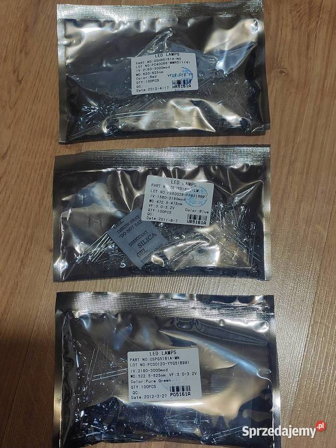 Dioda LED 5mm THT Optosupply czerwona niebieska pomorskie Gdańsk