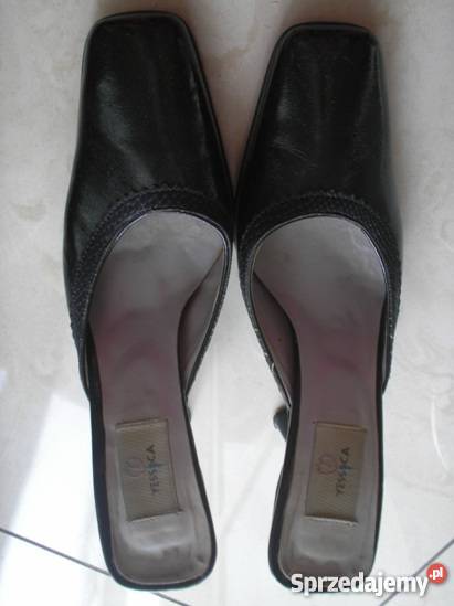 Eleganckie czarne buty na obcasie rozmiar 38 Czółenka Kraków sprzedam