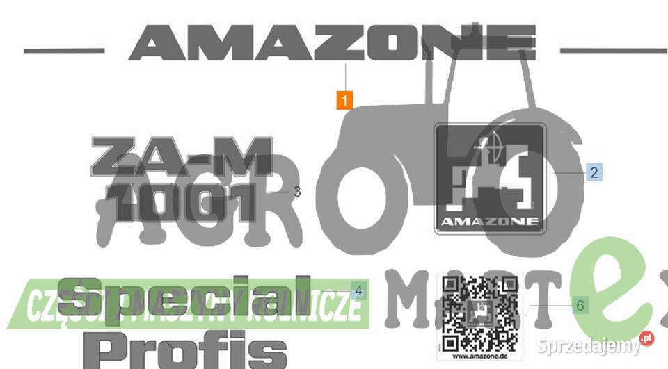 MF197 NAKLEJKA L2080 AMAZONE Wichrów