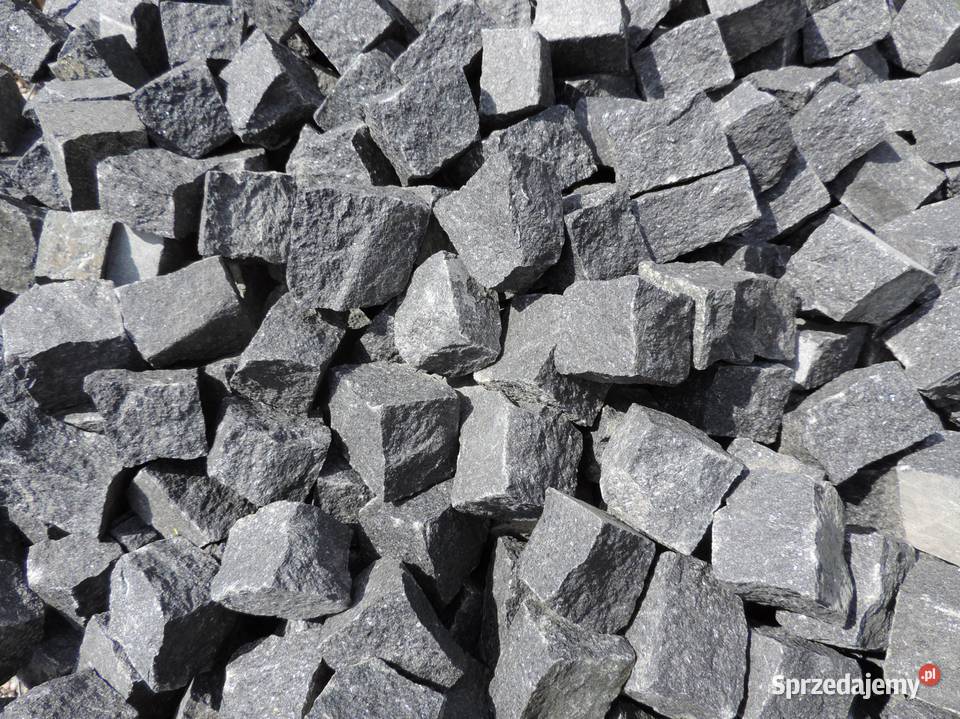 Kostka Granitowa Szara czerwona Czarna Palisada Oświęcim