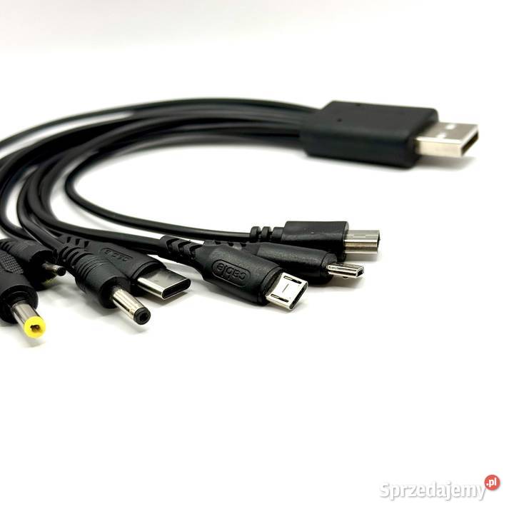 Kabel USB 10 w 1 starsze i nowsze telefony