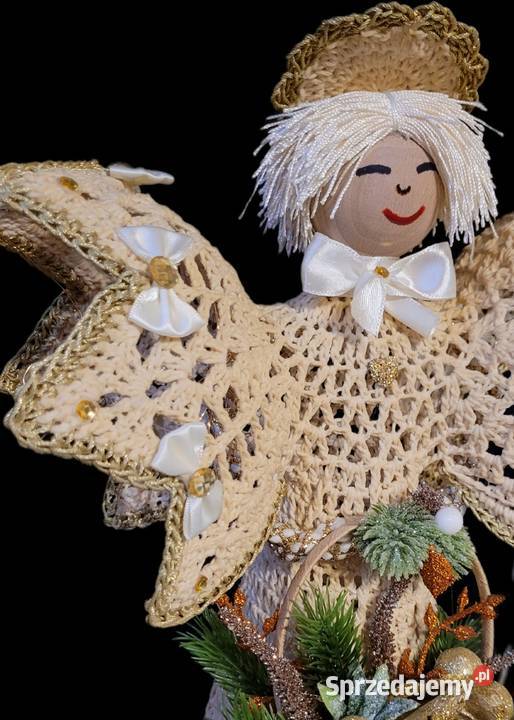 Anioł świąteczny 47 podświetlany Krzywaczka